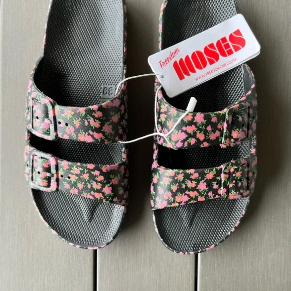 NEW!! FREEDOM MOSES FLORAL SLIDE SANDAL IN SIZE US 8-9 (EU size 38-39) - Picture 8 of 10
